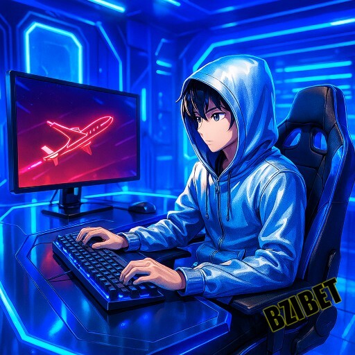 Imagem promocional da BZIBET com destaque para o jogo Crash e suas funcionalidades