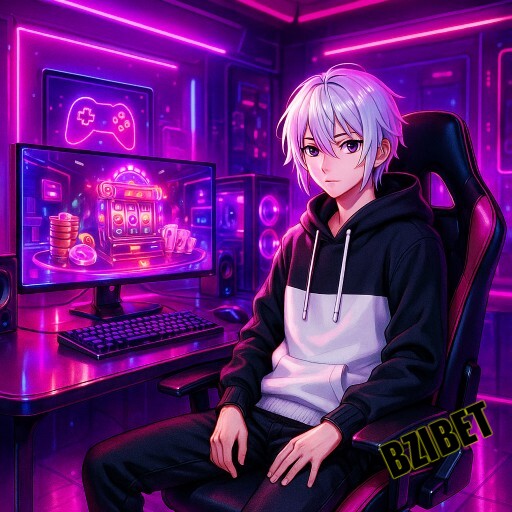 Imagem promocional da BZIBET com jogadores e prêmios